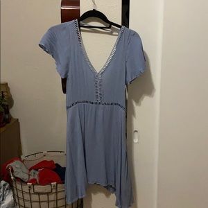 Cute periwinkle dress with low back